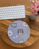 Pond Friends Mouse Pad: Hand-Printed Desk Accessory