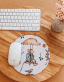 Flying High Mouse Pad: Hand-Printed Desk Accessory