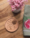Wooden Coaster | Dandelion Fox | eco friendly | coasters