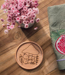 Wooden Coaster | cottagecore tea party | eco friendly | coasters | homewares