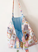 Handmade quilted toted | cotton market tote