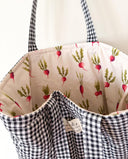 Handmade quilted toted | cotton market tote