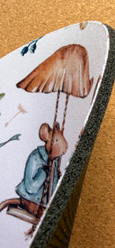 Flying High Mouse Pad: Hand-Printed Desk Accessory