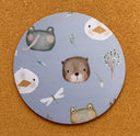 Pond Friends Mouse Pad: Hand-Printed Desk Accessory