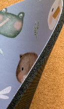 Pond Friends Mouse Pad: Hand-Printed Desk Accessory