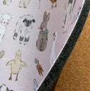 Farm Friends Mouse Pad: Hand-Printed Desk Accessory