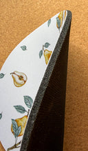 Pears Mouse Pad: Hand-Printed Desk Accessory