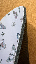 Flutterby Mouse Pad: Hand-Printed Desk Accessory