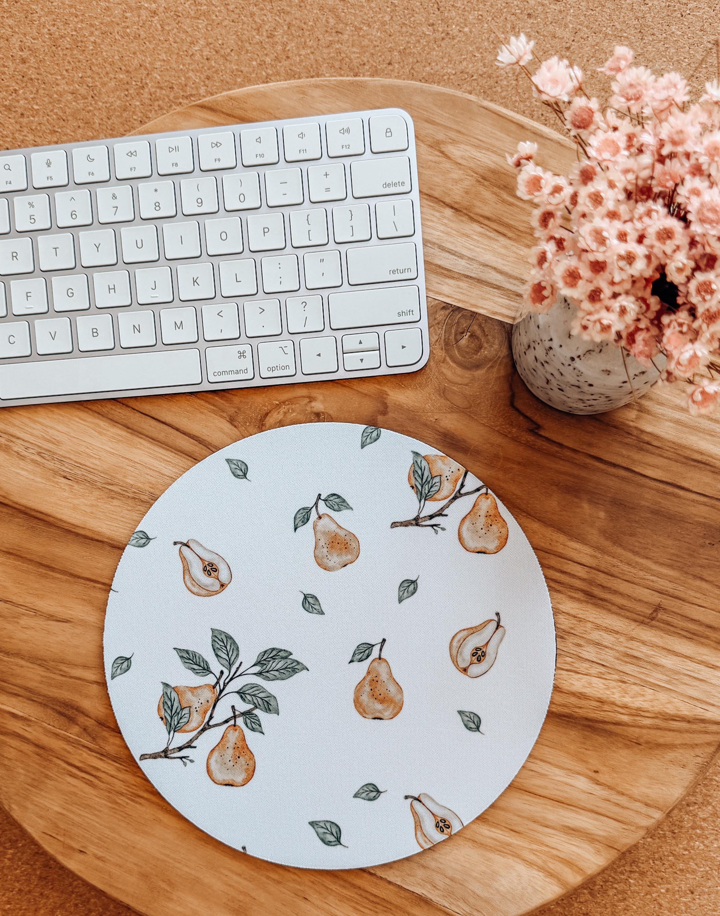Pears Mouse Pad: Hand-Printed Desk Accessory – The Highland Folk