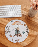 Flying High Mouse Pad: Hand-Printed Desk Accessory