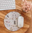 Spring Bees Mouse Pad: Hand-Printed Desk Accessory