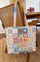 Handmade quilted toted | cotton market tote