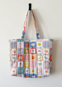 Handmade quilted toted | cotton market tote