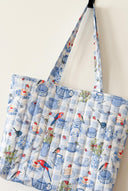 Handmade quilted toted | cotton market tote