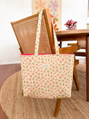 Handmade quilted toted | cotton market tote