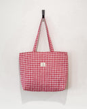 Handmade quilted toted | cotton market tote