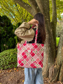 Handmade Japanese quilted toted | cotton market tote