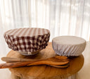 Reusable Cotton Bowl Covers: Eco-Friendly Food Storage - Set of 2