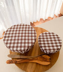Reusable Cotton Bowl Covers: Eco-Friendly Food Storage - Set of 2
