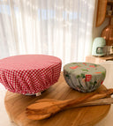 Cotton Bowl Covers: Washable, Reusable, Eco-Friendly (Set of Two)