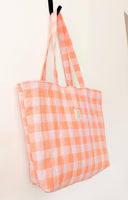 Handmade quilted tote | cotton market tote