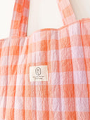 Handmade quilted tote | cotton market tote