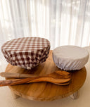 Reusable Cotton Bowl Covers: Eco-Friendly Food Storage - Set of 2