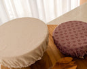 Reusable Cotton Linen Bowl Covers: Eco-Friendly Food Storage - Set of 2