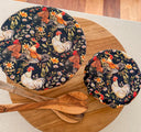 Cotton Bowl Covers: Washable, Reusable, Eco-Friendly (Set of Two)