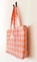 Handmade quilted tote | cotton market tote