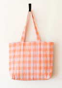 Handmade quilted tote | cotton market tote