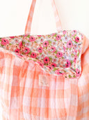 Handmade quilted tote | cotton market tote
