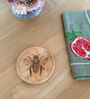 Wooden Coaster | Honey Bee | eco friendly