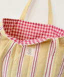 Handmade quilted tote | cotton market tote