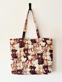 Handmade quilted tote | cotton market tote