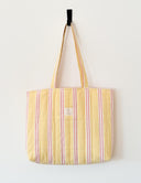 Handmade quilted tote | cotton market tote