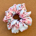 Handmade XL Satin Scrunchie: Sakura Hair Tie