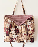Handmade quilted tote | cotton market tote