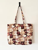 Handmade quilted tote | cotton market tote