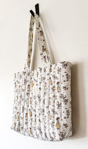 Handmade quilted tote | cotton market tote