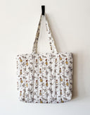 Handmade quilted tote | cotton market tote