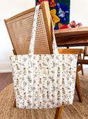 Handmade quilted tote | cotton market tote