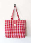 Handmade quilted tote | cotton market tote