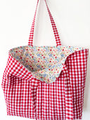 Handmade quilted tote | cotton market tote