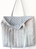 Handmade quilted tote | cotton market tote