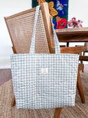 Handmade quilted tote | cotton market tote