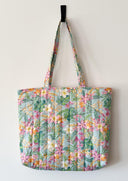 Handmade quilted tote | cotton market tote