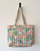 Handmade quilted tote | cotton market tote