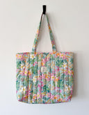 Handmade quilted tote | cotton market tote