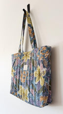 Handmade quilted tote | cotton market tote